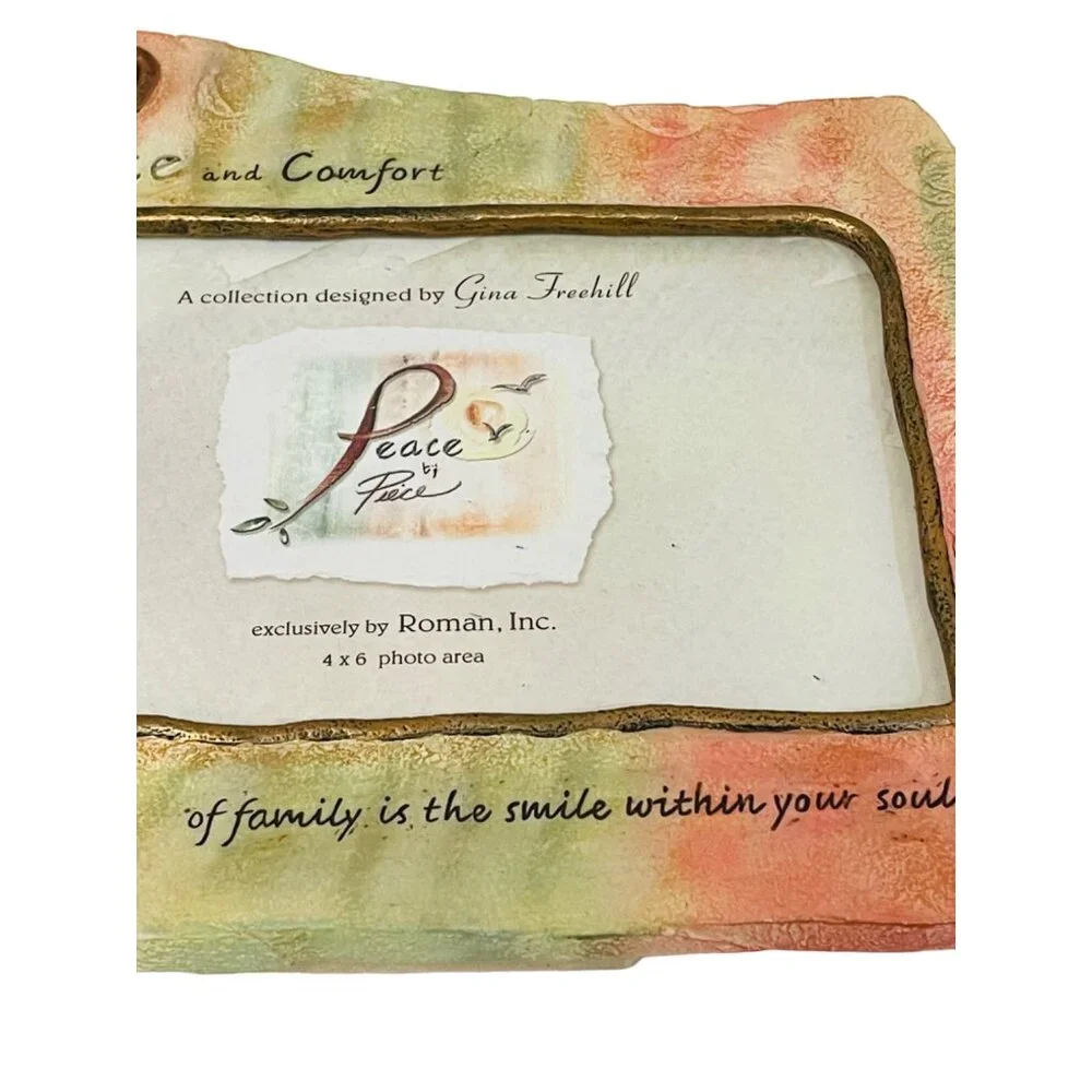 Peace By Piece 4x6 Picture Frame By Gina Freehill For Roman Inc. - Inspirational